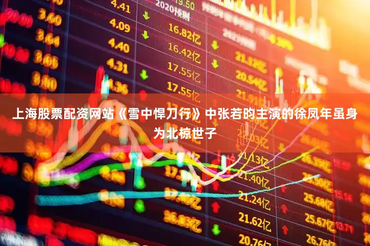 上海股票配资网站《雪中悍刀行》中张若昀主演的徐凤年虽身为北椋世子